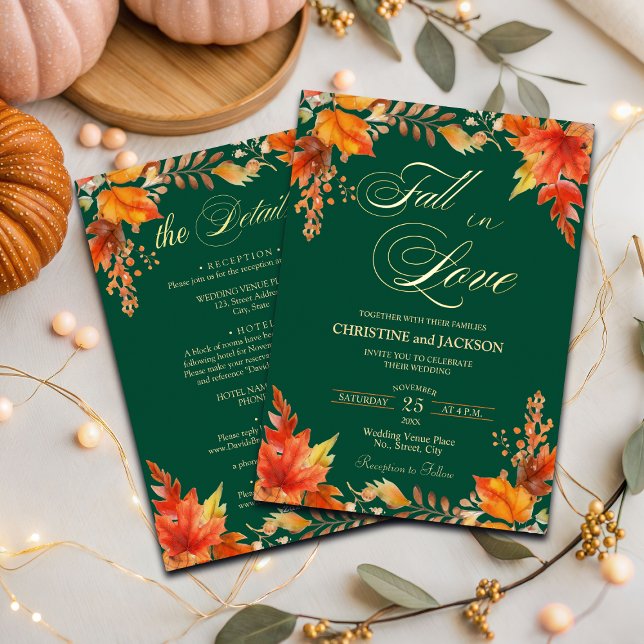 Fall in Love Details on Back Floral Wedding Gold (Creator Uploaded)