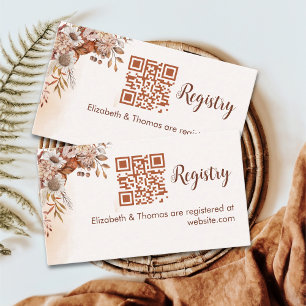 Fall in Love Fall Bridal Shower Enclosure Card