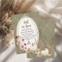 Fall in Love Flowers  Watercolor  bridal shower In