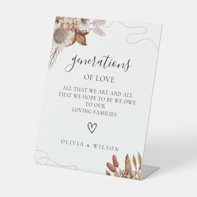Fall in love | Generations of Love Sign (Front)