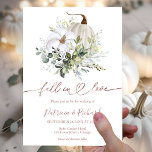 Fall In Love Greenery Budget Wedding Invitation<br><div class="desc">Our exquisite watercolor greenery fall wedding invitation is fully customizable with your details. For any enquiries about the artwork or customization needs,  don't hesitate to reach out to me via chat. PLEASE NOTE: For assistance on orders,  shipping,  product information,  etc.,  contact Zazzle Customer Care directly.</div>