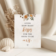 Fall in Love | Guess How Many Kisses Bridal Shower