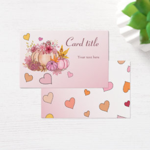 Fall in Love Hello cute Little Pumpkin with Hearst