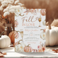 Fall In Love Ivory Beige Pumpkin Engagement Party