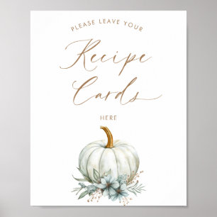 Fall In Love Leave Your recipe Cards  Poster