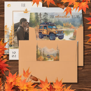 Fall in Love Mtn Wedding Save the Date Envelope
