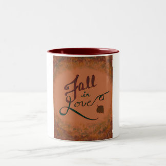 Fall in Love mug! Two-Tone Coffee Mug