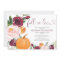 Fall in love pumpkin floral burgundy bridal shower
