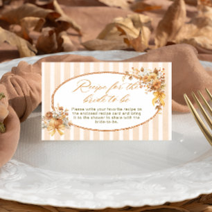Fall in Love Recipe for the Bride Enclosure Card