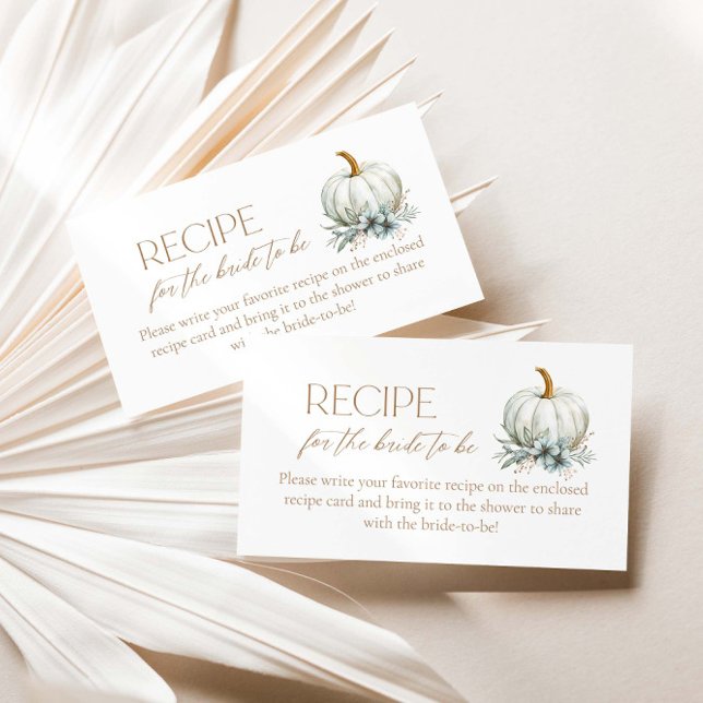 Fall in Love Recipe for the Bride to be Enclosure Card (Creator Uploaded)