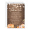 Fall in Love Rustic Autumn Floral Pumpkin Wedding