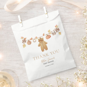 Fall in Love Rustic Baby Clothesline Baby Shower  Favour Bag