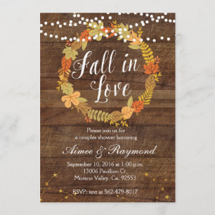 Fall In Love Shower Invitation