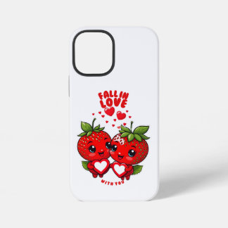 Fall in love strawberries iPhone 12 mini case