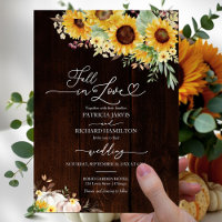 Fall in Love Sunflower Pumpkin Wedding