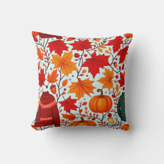 Fall in love throw pillow