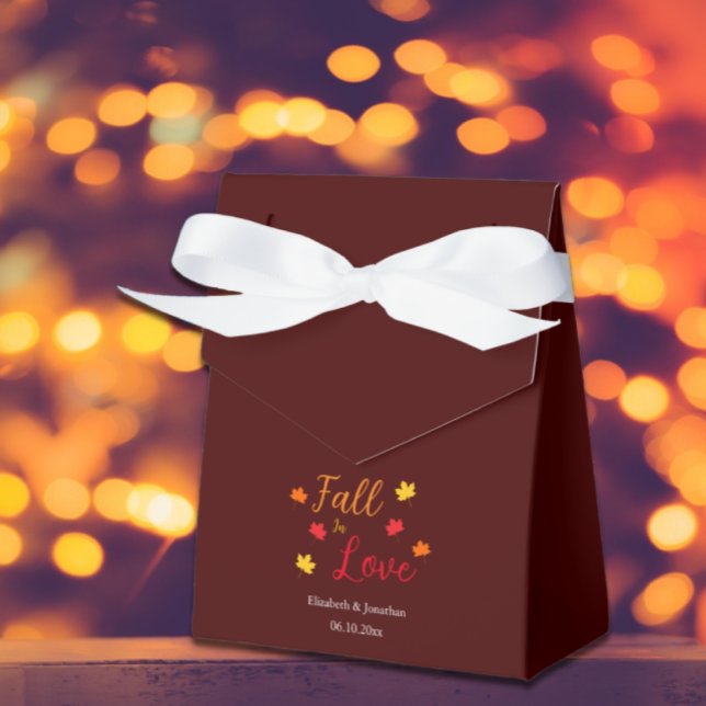 Fall In Love Wedding Favor Box (Creator Uploaded)