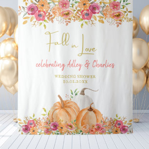 Fall in Love wedding or shower backdrop Tapestry
