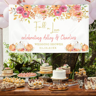 Fall in Love wedding or shower welcome banner