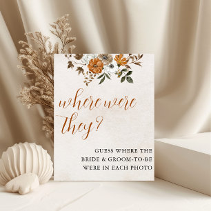 Fall in Love   Where Were They Bridal Shower Sign