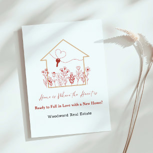 Fall in Love with a New Home?   Realtor Mailers  Card