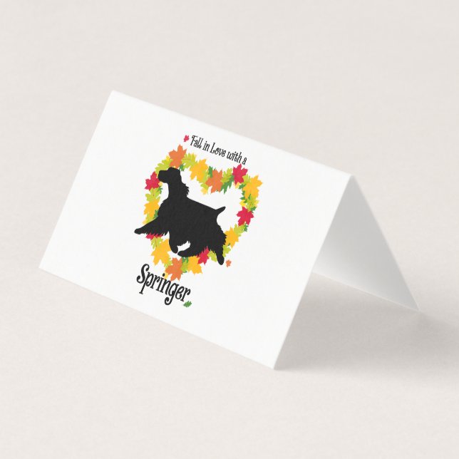 Fall in Love with a Springer Spaniel (Front)