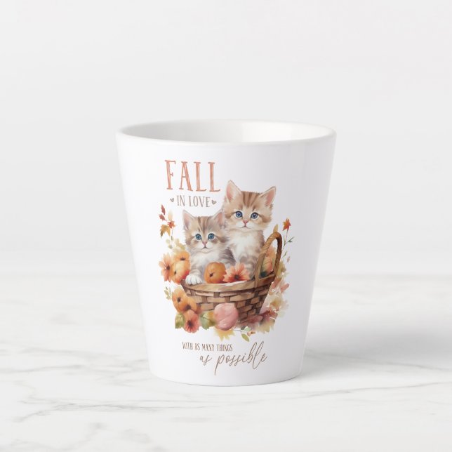 Fall In Love With As Many Things Latte Mug (Front)
