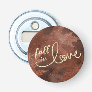 Fall in Love with Autumn   Rustic Boho Chic Orange Bottle Opener