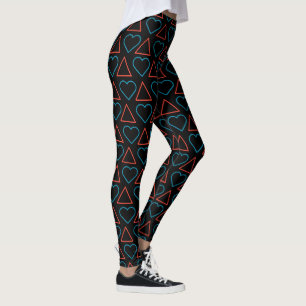 "Fall in Love with Change" Pattern Leggings