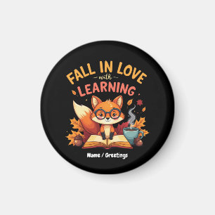 Fall in Love with Learning Funny Halloween Design  Magnet