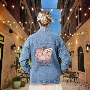 Fall In Love with Pink Fall Clothing Denim Jacket