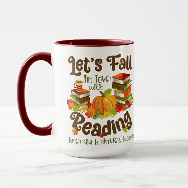 Fall in Love With Reading Brenda K Davies Books Mug (Left)
