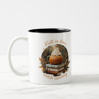fall in love with reading Two-Tone coffee mug