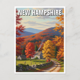 Fall in New Hampshire Travel Postcard