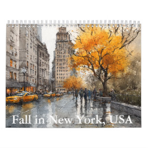 Fall in New York-USA Calendar