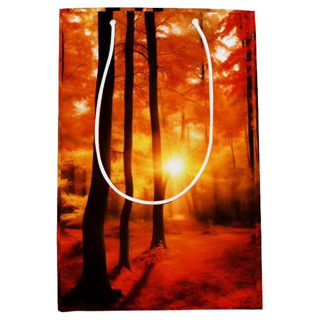 Fall in the Backwoods Medium Gift Bag (Front)