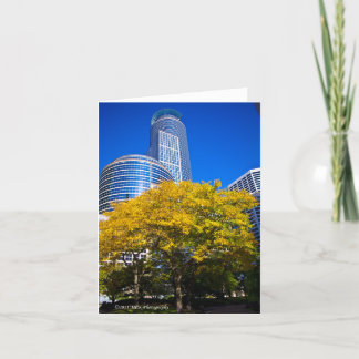 Fall in the City Card