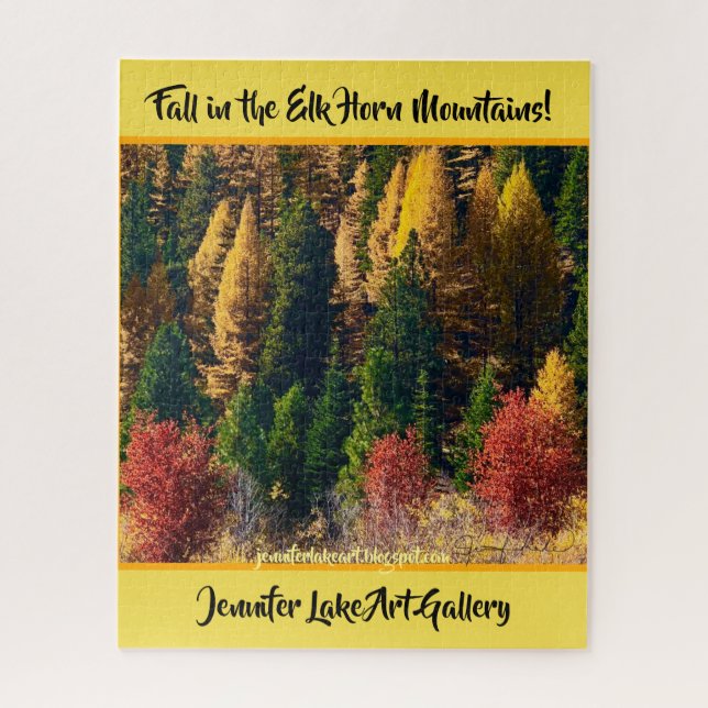 Fall in the Elk Horn Mountains Jigsaw Puzzle (Vertical)