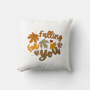 Fall(-ing) For You Throw Pillow