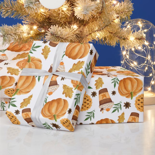 Fall Inspired gift wrapper Wrapping Paper (Holidays)