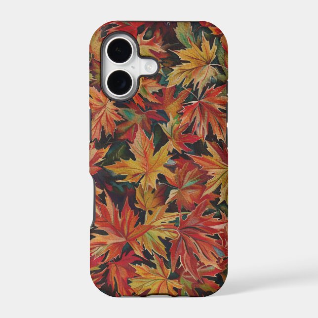 Fall Inspired Red Maple Leaves (Back)