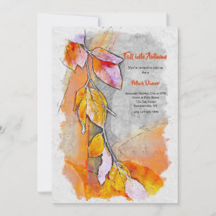 Fall Into Autumn Invitation
