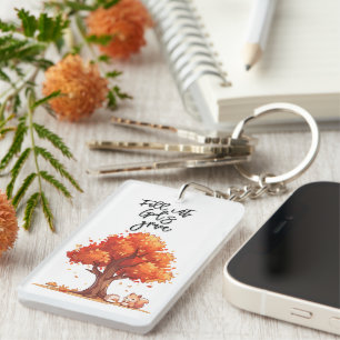 Fall Into God's Grace Keychain