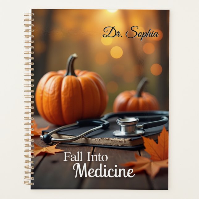 Fall Into Medicine Personalized Planner (Front)