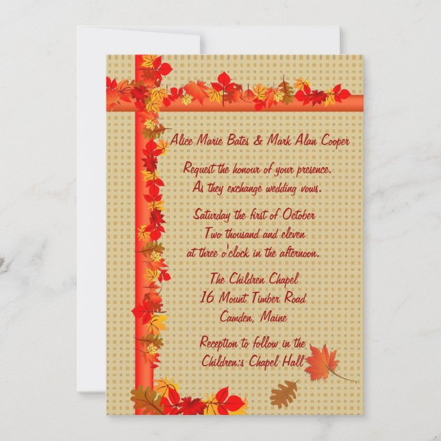 Fall Invitation (Front)