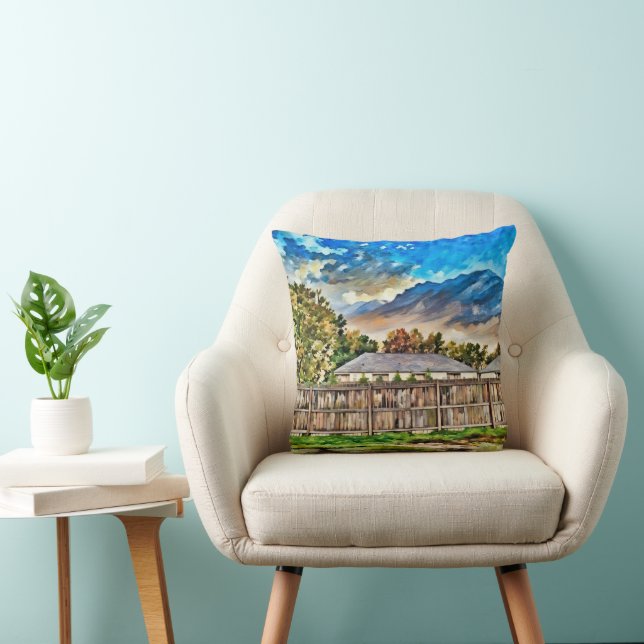 Fall is coming Throw Pillow (Chair)