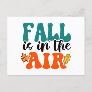 Fall is in the air Autumn  Holiday Postcard