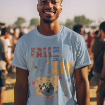 Fall Is in the Air Raccoon Autumn