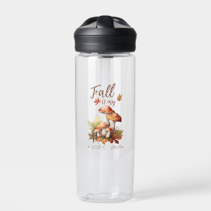 Fall Is My Favourite Colour – Mushrooms & Leaves Water Bottle