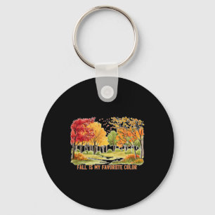 Fall Is My Favourite Colour Season Leaves Hallowee Keychain